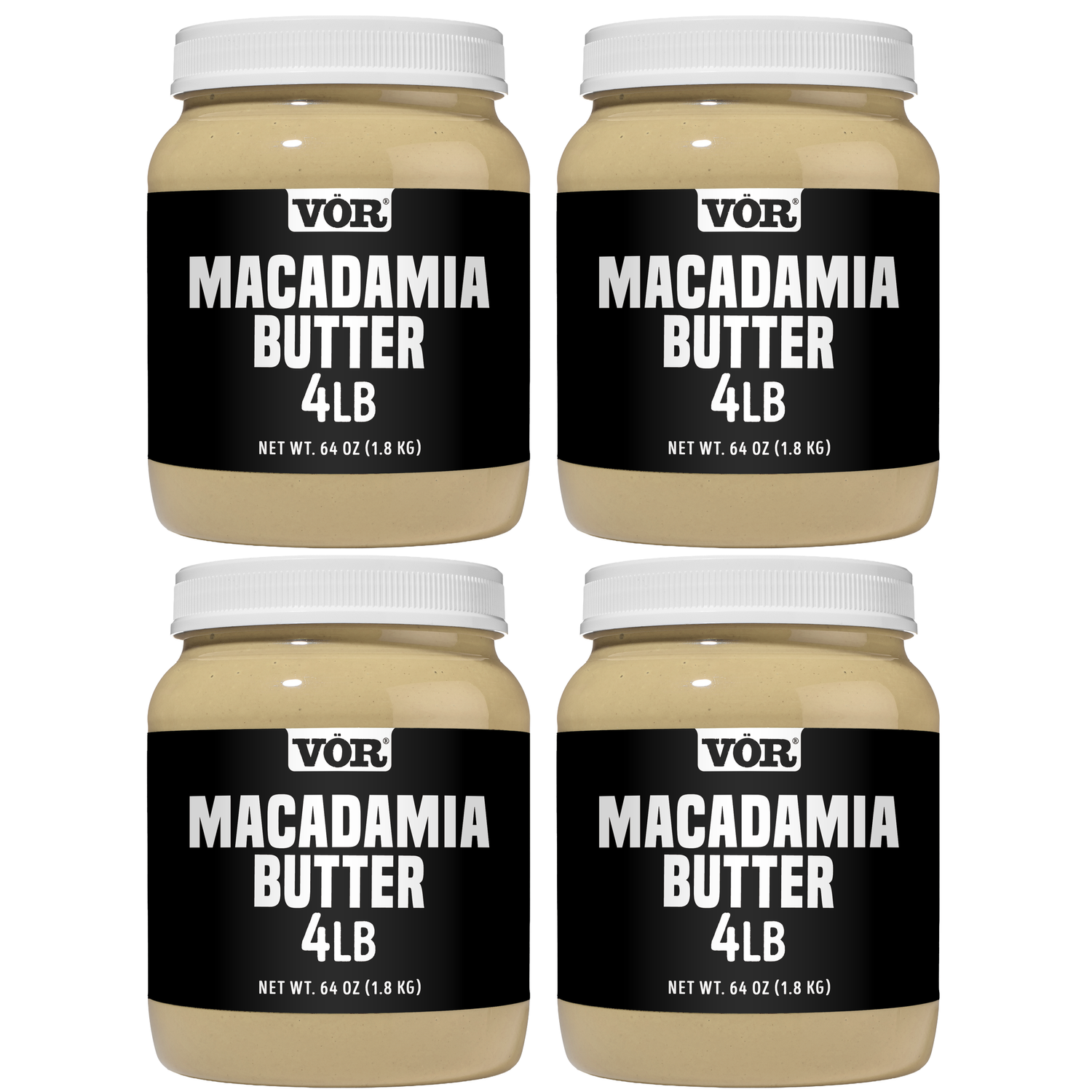 Vör Bulk Macadamia Butter 4lb Jar – Bulk Premium Macadamia Spread